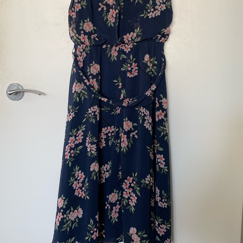 Women’s Floral Sleeveless Chiffon Midi Dress Size 2 - Picture 8 of 10